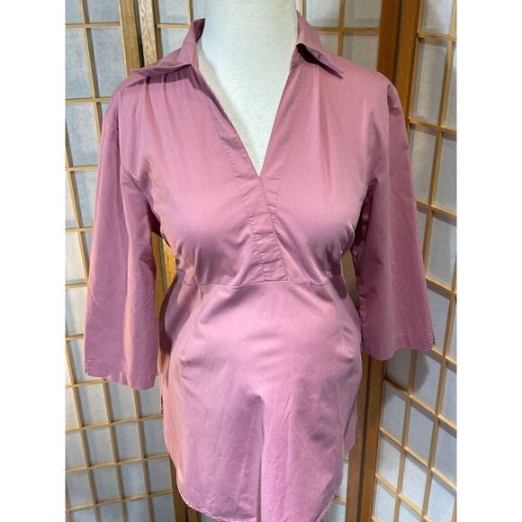 Duo Maternity Med Pink Blouse - Picture 6 of 10